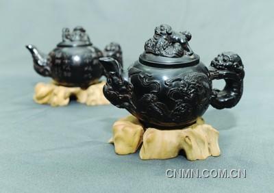 生平對壺(黑檀)